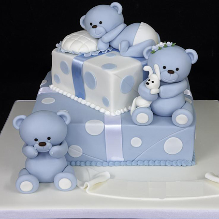 Торт на день рождения ребенку Мишки-малышки