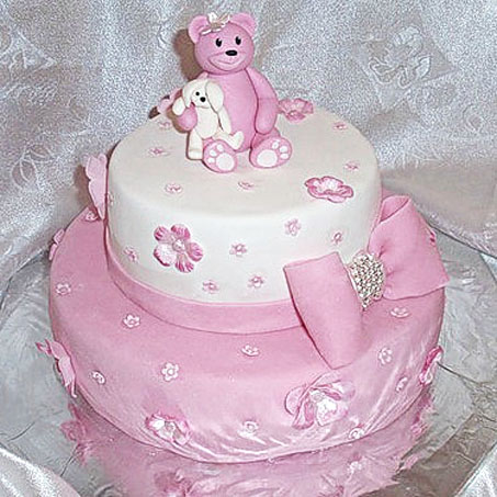 Детский торт Розовый мишка