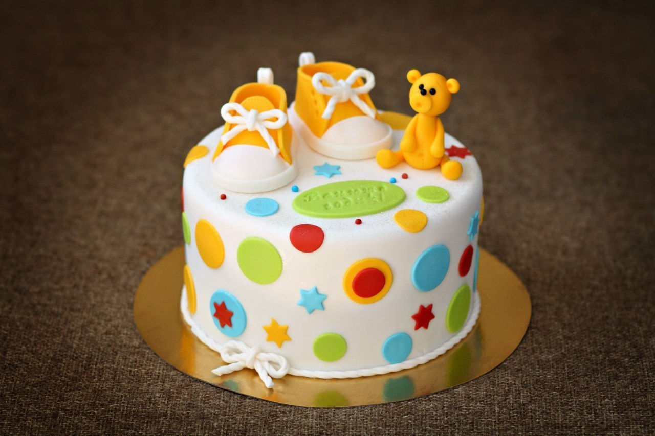 Торт Яркое детство на 1 год для девочки или мальчика